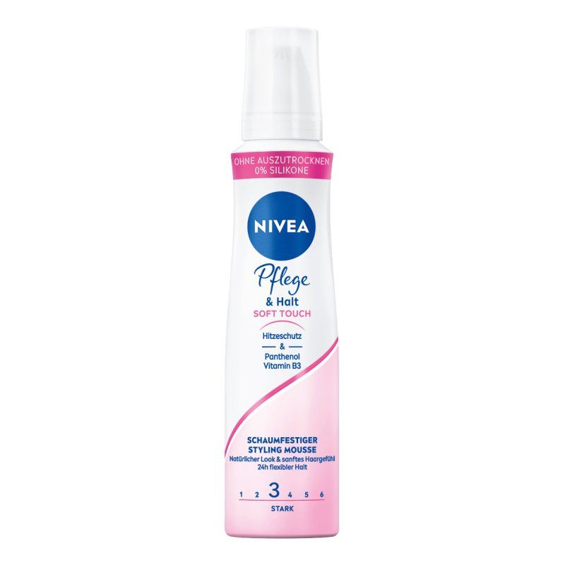 NIVEA Pflege & Halt Soft Touch Mousse coiffante 150 ml Fixation