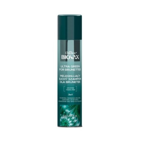 BIOVAX GLAMOUR ULTRA GREEN FOR BRUNETTES DRY SHAMPOO 200ml