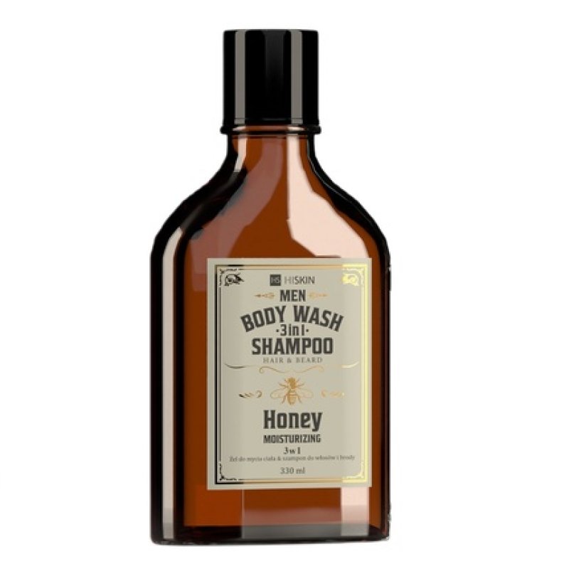 Hiskinmen Whisky 3-In-1 Body Wash And Shampoo For Hair And Beard Honey 330ml
