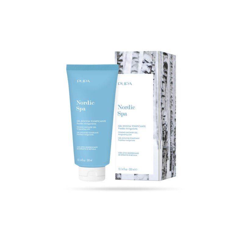 PUPA Milano Nordic Spa 300 ml Gel douche Femmes Corps Floral, Bois