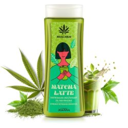 Joanna Extremely Refreshing Shower Gel Moisturizing Shower Gel Aromatic Matcha Latte Scent Gentle on Skin with Hemp