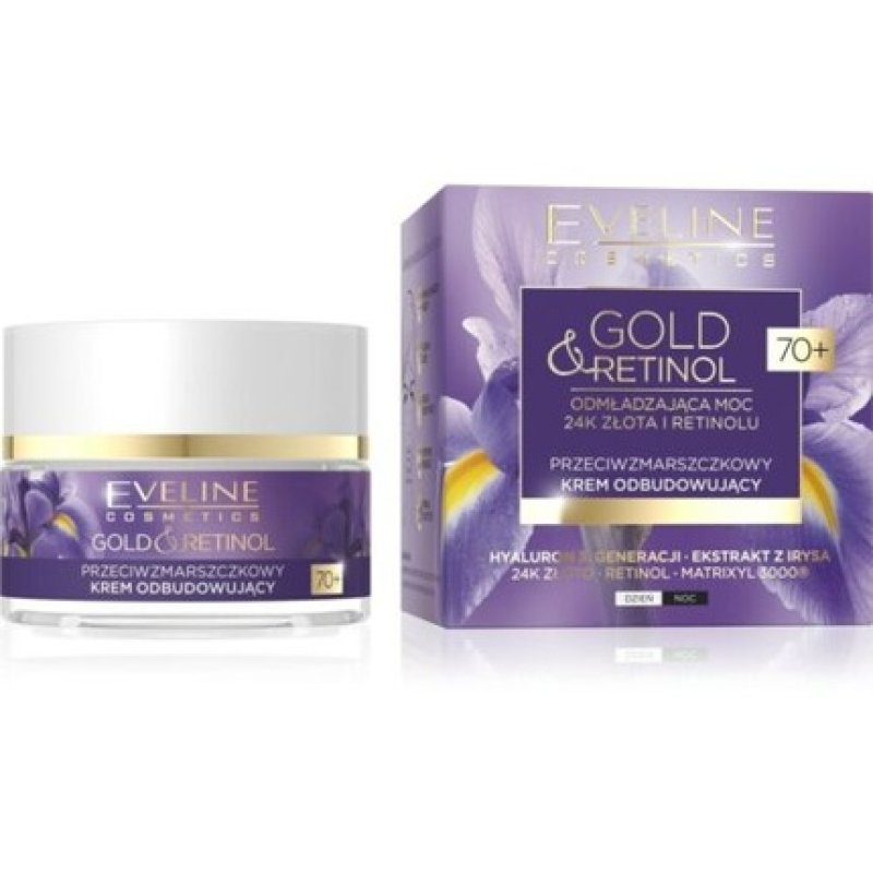 Eveline Gold & Retinol 70 Anti-Wrinkle Restorative Day and Night Cream 50ml