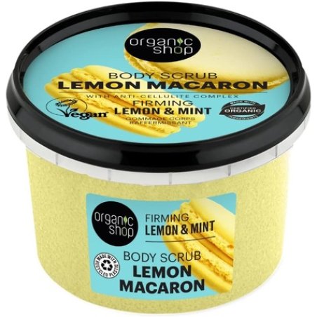 Organic Shop Firming Lemon Macaron Body Scrub 250ml