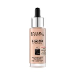 Eveline Liquid Control HD Mattifying Foundation with Niacinamide 050 Golden Beige