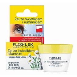 Flosslek Eye Lid and Under Eye Gel with Eyebright and Chamomile 10g
