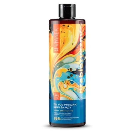 VIANEK Prebiotic Moisturizing Shower Gel 300ml Vegan Gentle Cleansing Intensive Hydration for Dry Skin