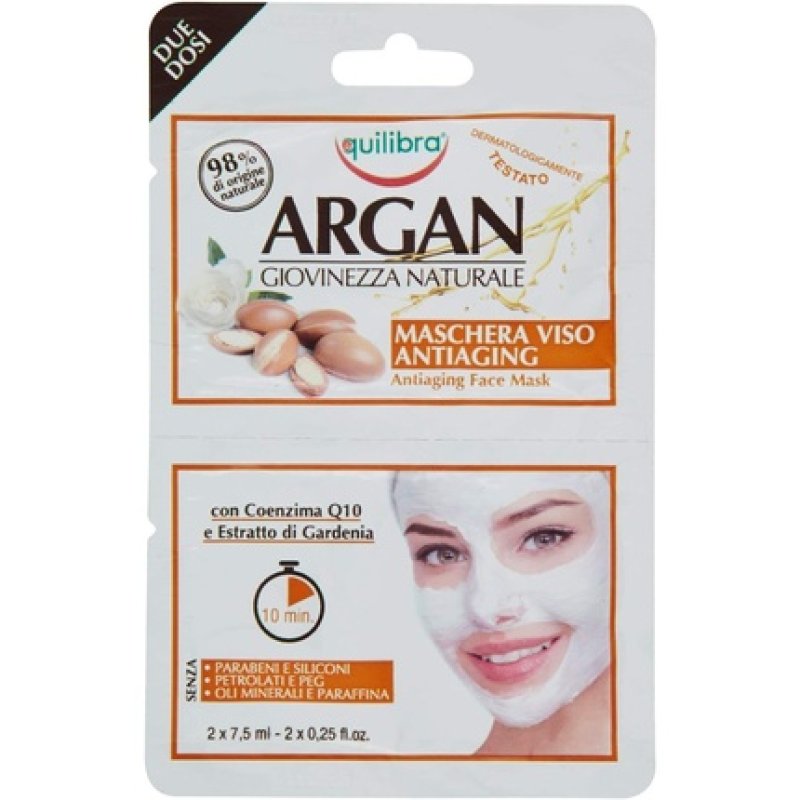 Equilibra Argan Anti-Aging Face Mask 2x7.5ml