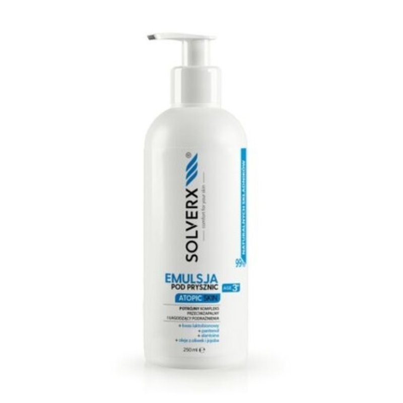 SOLVERX Atopic Skin Soothing and Anti-Inflammatory Shower Emulsion 250ml