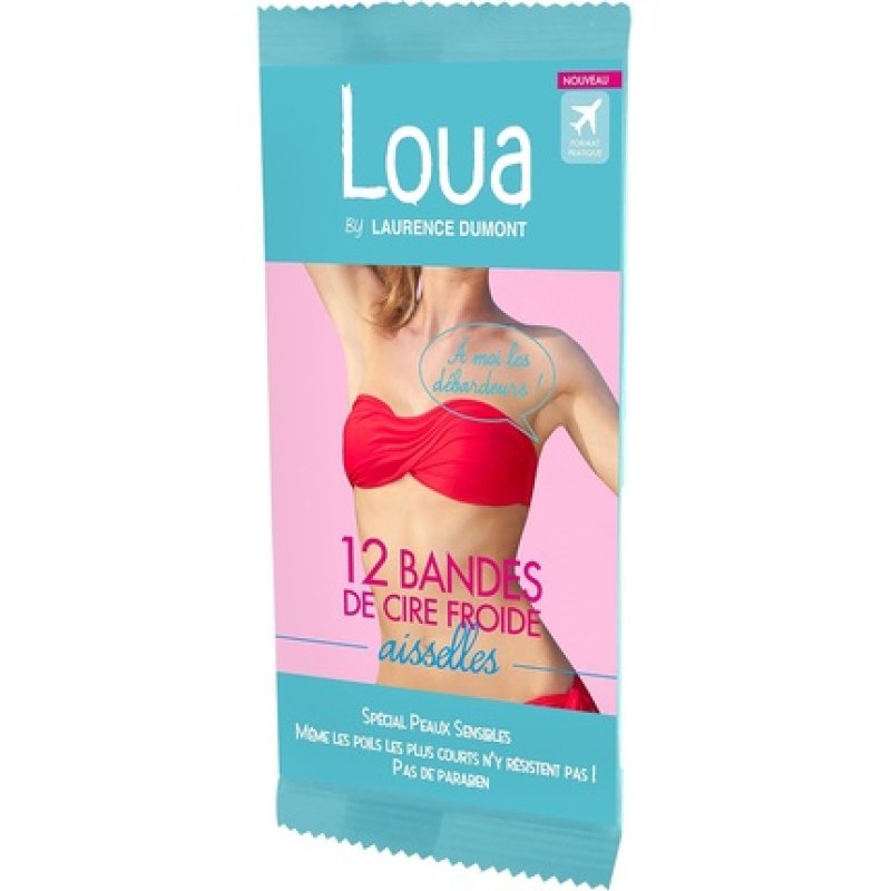 LAURENCE DUMONT 12 Cold Wax Strips for Underarms