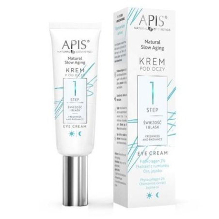 APIS Natural Slow Aging Eye Cream Freshness and Radiance Step 1 15ml