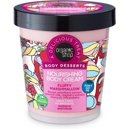 Organic Shop Body Desserts Nourishing Body Cream Fluffy Marshmallow 450ml