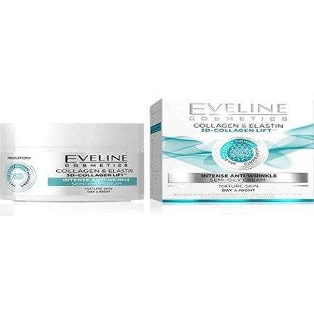 Eveline 3D Collagen Lift Intense Anti Wrinkle Day and Night Cream 50ml