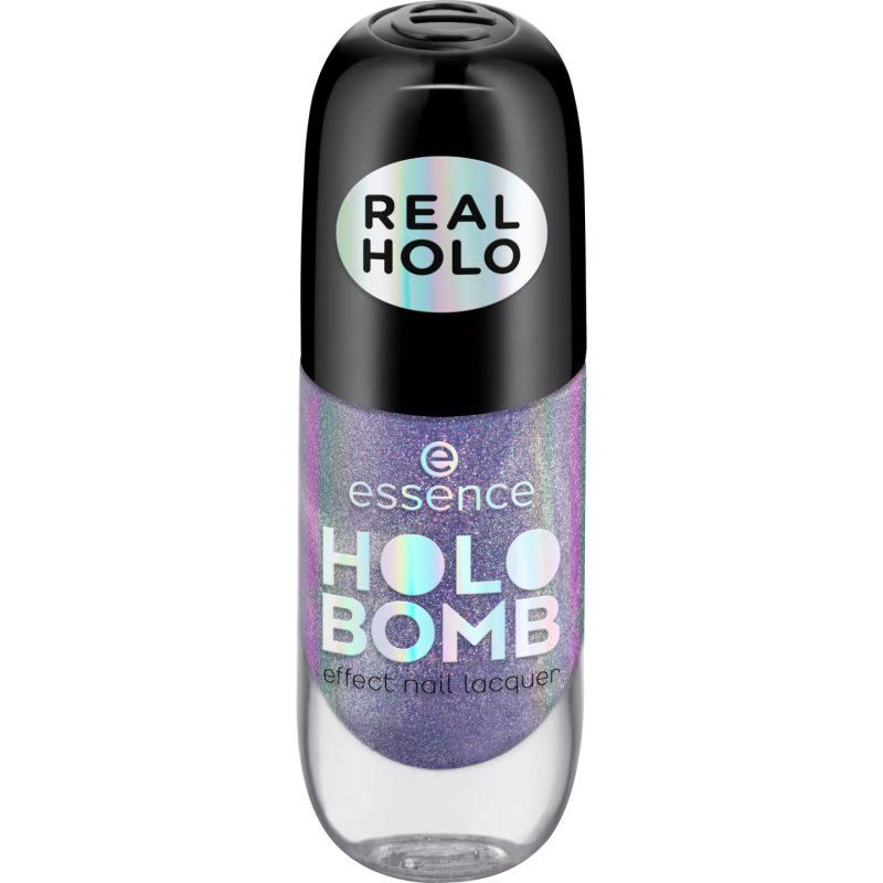 Essence HOLO BOMB nail polish 8 ml Purple Holographic