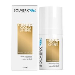 Beauty Gold Shine Face and Eye Cream 30ml SOLVERX