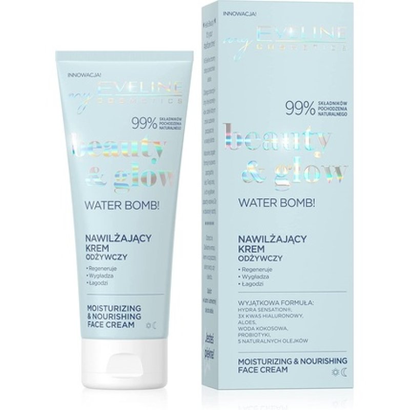 EVELINE Beauty & Glow Water Bomb Moisturizing Nourishing Cream 75ml