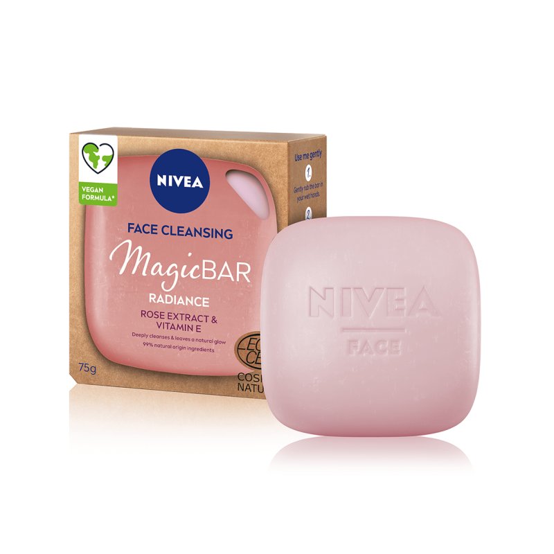 NIVEA MagicBAR Radiance Face Cleansing Bar, 75 g