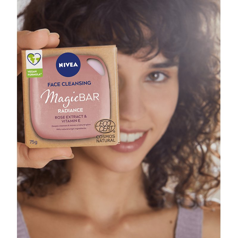 NIVEA MagicBAR Radiance Face Cleansing Bar, 75 g