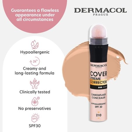 Dermacol Cover Xtreme Corrector Contour Stick with SPF30 High Coverage Light Formula Dark Circle Colour Corrector for
