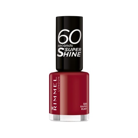Rimmel London 60 Seconds Super Shine Nail Polish 320 Rapid Ruby
