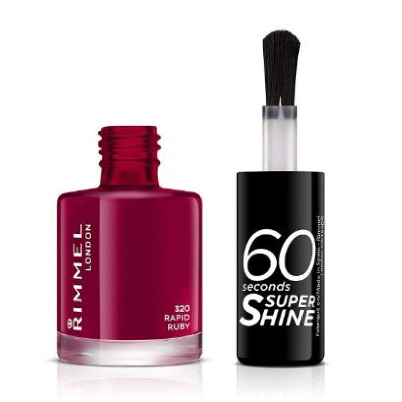 Rimmel 60 Seconds Super Shine 320 Rapid Ruby 8ml