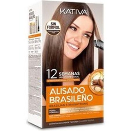 Kativa Brazilian Straightening Kit - Hair Treatment For Straightening