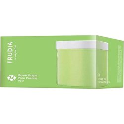 FRUDIA Green Grape Pore Peeling Pad Korean Skin Care Exfoliating Face Pads with Green Grape Extracts Tannic Acid and