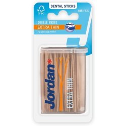 Jordan Dental Sticks Double-Ended Toothpicks Extra Thin