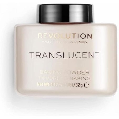 Makeup Revolution Loose Baking Powder Prolongs Makeup Wear Translucent for All Skin Tones 32g
