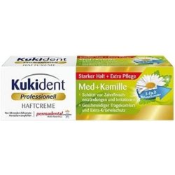 Kukident Adhesive Cream with Chamomile Tooth Cleaner 40g
