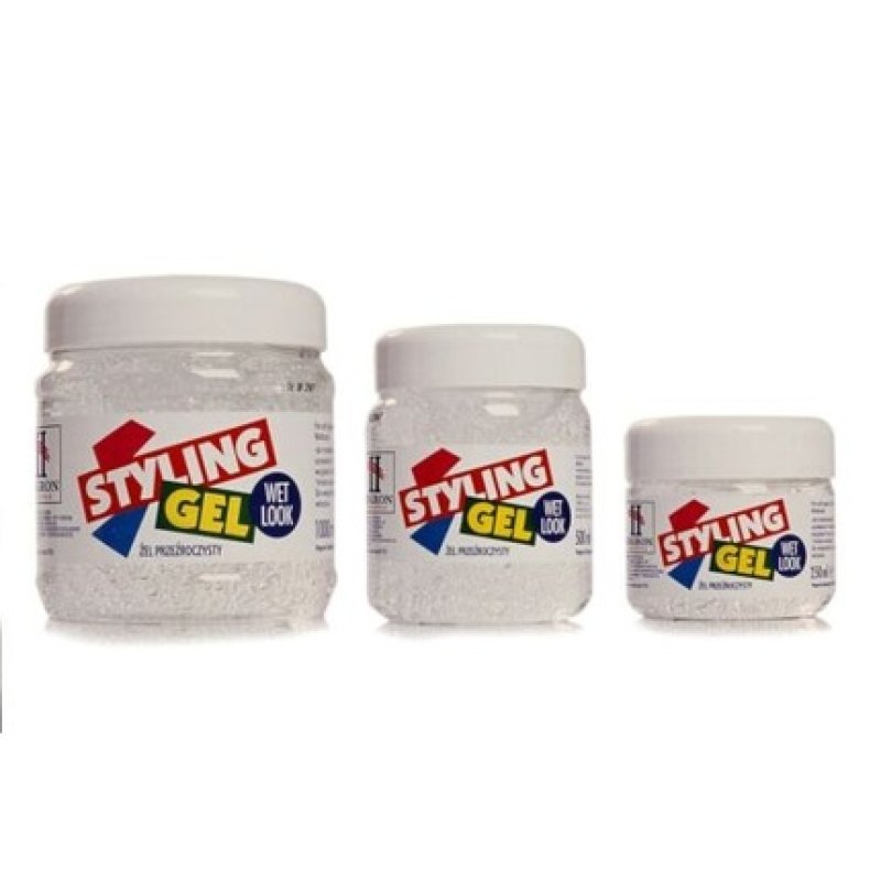 Hegron Styling Hair Styling Gel 500ml Wet Look White