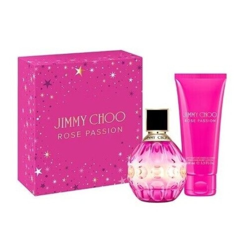 Jimmy Choo Rose Passion 60ml EDP Spray and 100ml Body Lotion Brand New Gift Set