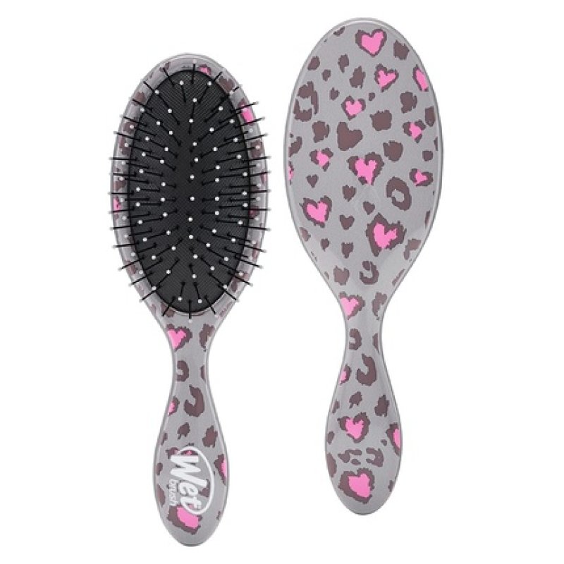 Wet Brush Kids Detangler Hair Brush Leopard Midi with Ultra-Soft IntelliFlex Bristles - Pain-Free Comb for All Hair