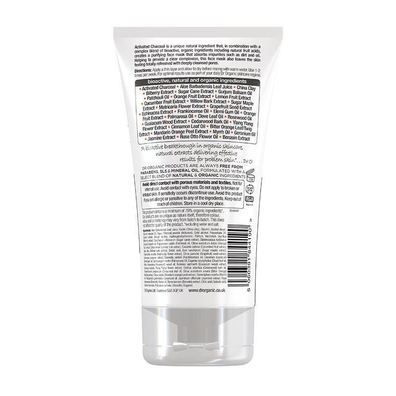 Dr Organic Activated Charcoal Pore Cleansing Face Mask 125ml