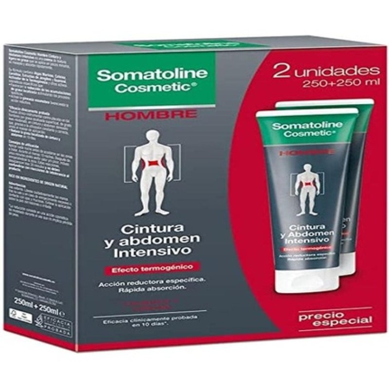 Somatoline Cosmetic Men Waist & Abdomen Intensive Reducer 2 x 250ml