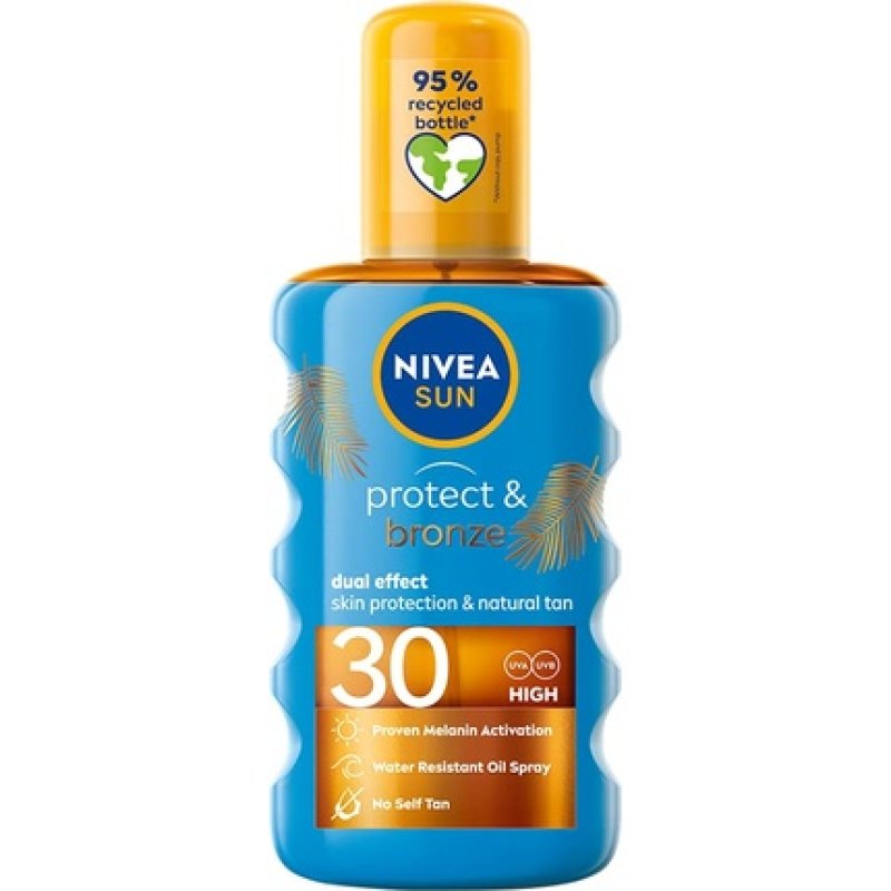 Nivea Sun Protect & Bronze Natural Tanning Oil SPF 30 200ml