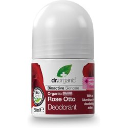 Dr Organic Organic Rose Otto Deodorant Natural Vegan Cruelty Free Paraben & SLS Free Aluminium Free for Women & Men