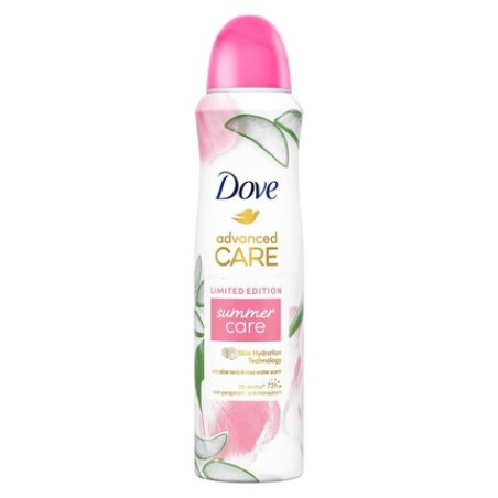 Dove Advanced Care Anti Transpirant Deo Spray Summer Care Limited Edition Aloe Vera and Rosewater Scent Deodorant with