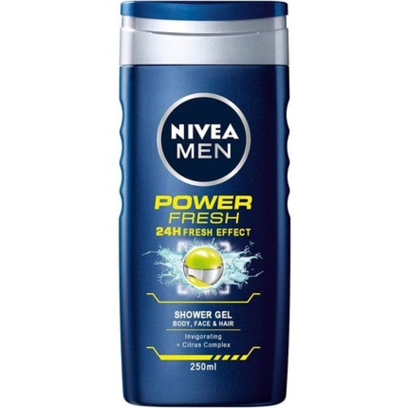 Nivea Men Power Refresh Shower Gel 250ml with Menthol Scent