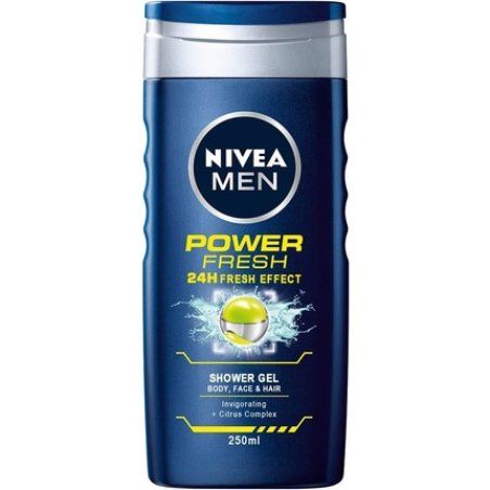 Nivea Men Power Refresh Shower Gel 250ml with Menthol Scent