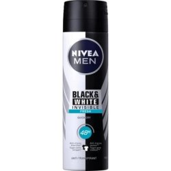 Nivea Men Deodorant Spray - Invisible Black & White Fresh - 150ml