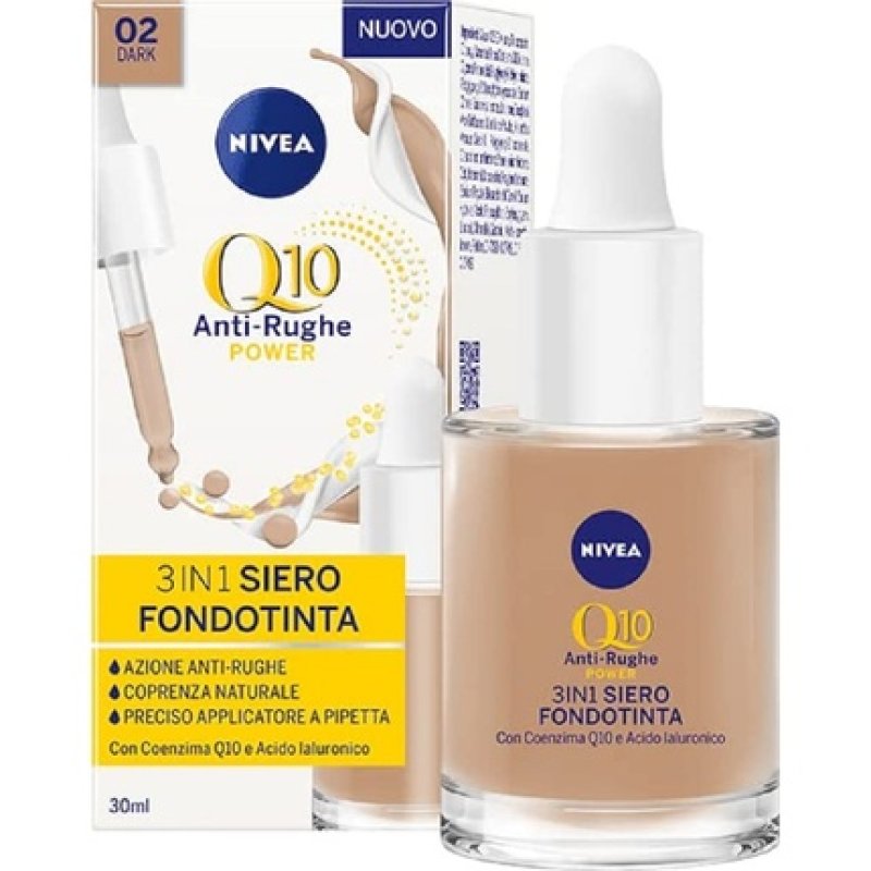 Nivea Anti-Wrinkle Power 3in1 Serum Foundation Dark 30ml