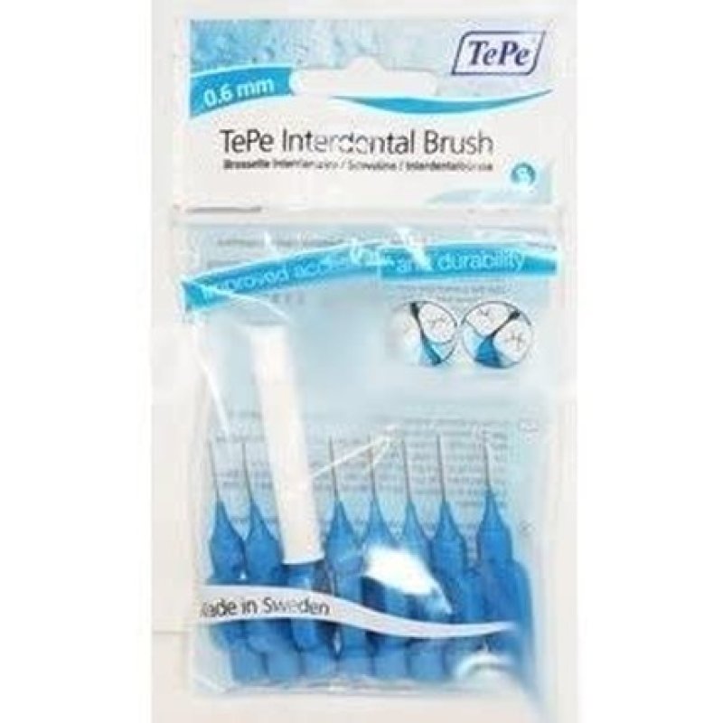 Tepe Interdental Brushes 0.6mm Blue