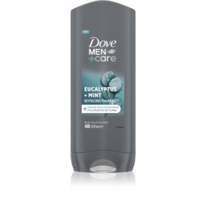 Dove Men Care Cool Fresh 3 In 1 Shower Gel For Body, Face, And Hair - 400 Ml