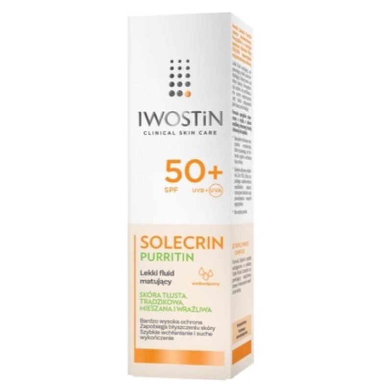 Iwostin Solecrin Purritin Ultra-Matte Spf 50 Sunscreen - 40ml