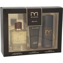 Milano Cologne Pack 100ml After Shave 100ml Deodorant Spray 150ml