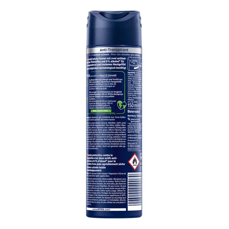 NIVEA Dry Impact Hommes Déodorant spray 150 ml 1 pièce(s)