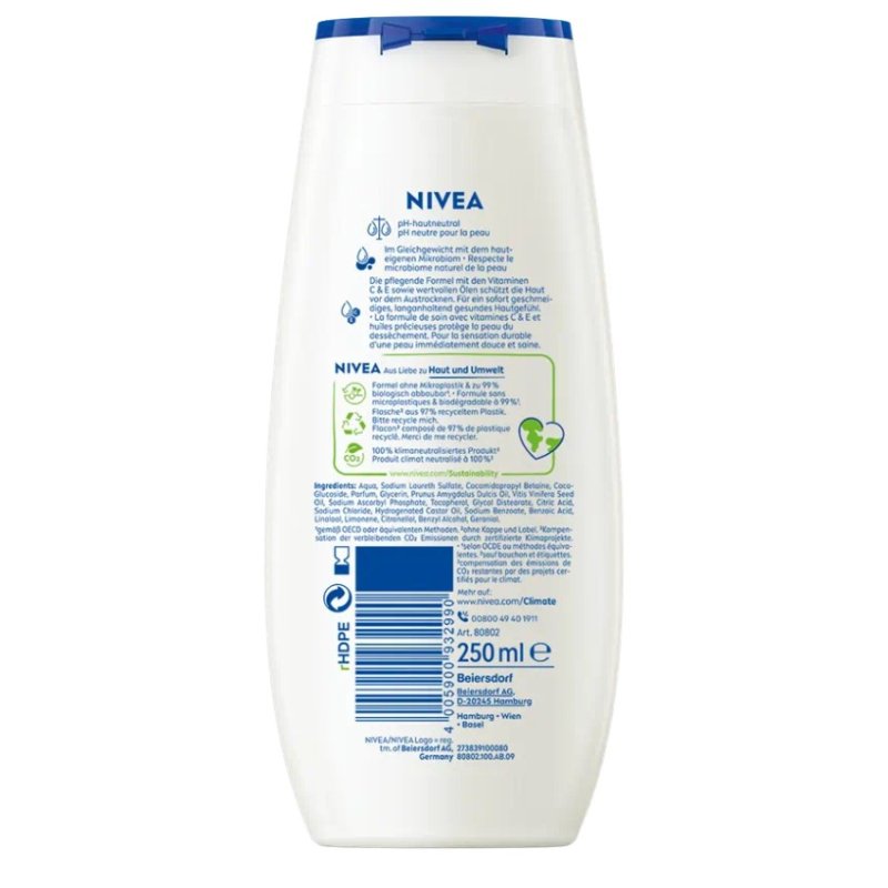 NIVEA Creme Soft 250 ml Gel douche Corps