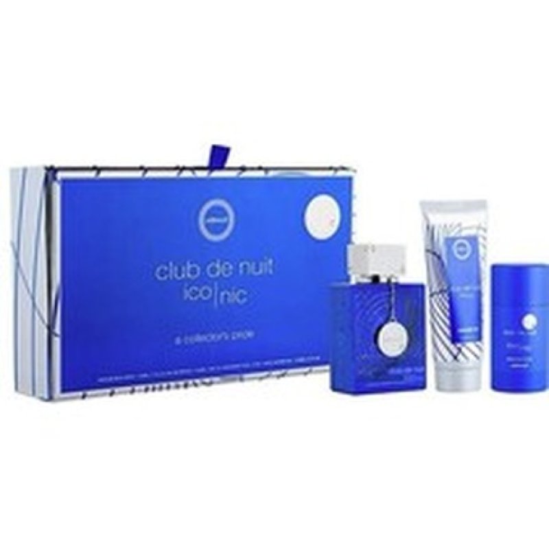 Armaf Club De Nuit Blue Iconic Gift Set - Edp 105 Ml, Shower Gel 100 Ml, Deostick 75 G