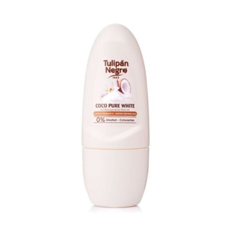 Roll-On Deodorant Tulipán Negro Coco Pure White 50ml