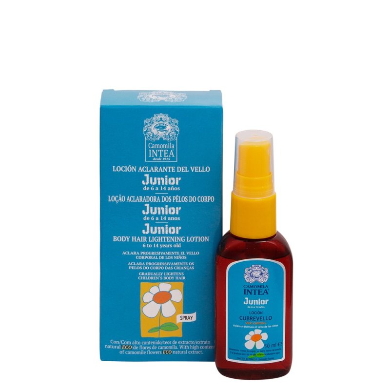 Inteacosmetics Premium Junior Body Hair Lightening Spray with Ecologic Natural Camomile Extract Baby body lotion 50 ml